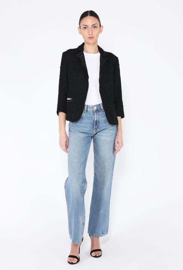 Prada Early 2000s Wool Tweed Blazer - 5