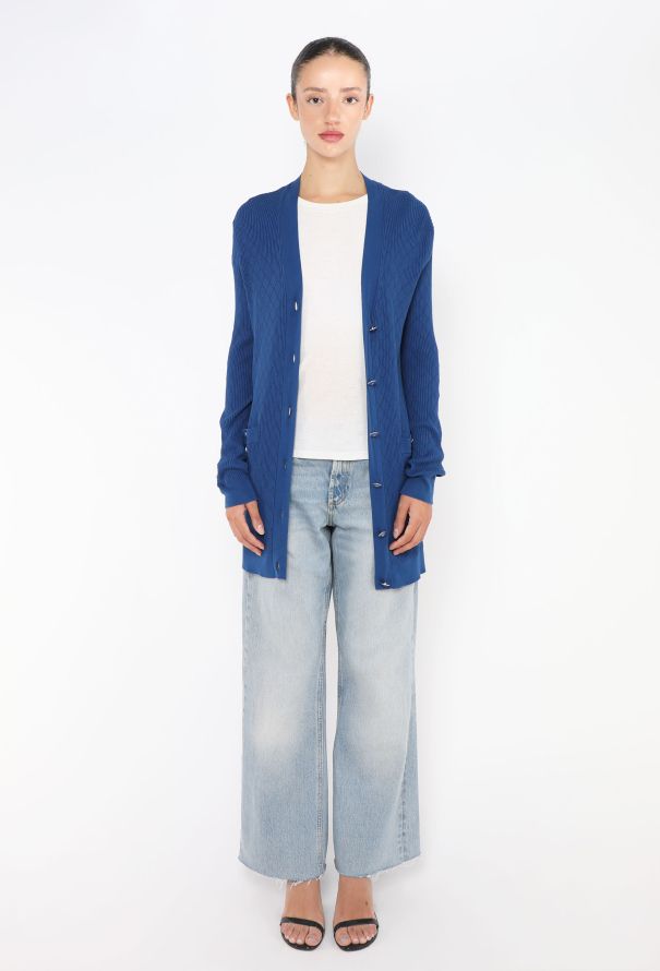 Chanel Lattice Knit 'CC' Cardigan - 3