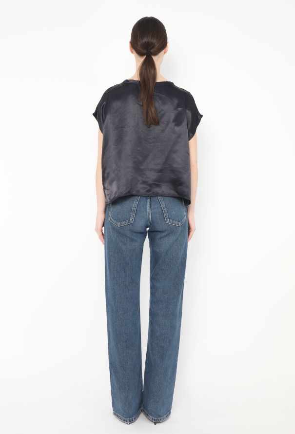 Céline 2010 Zippered Satin Top - 3 Céline 2010 Zippered Satin Top - 3