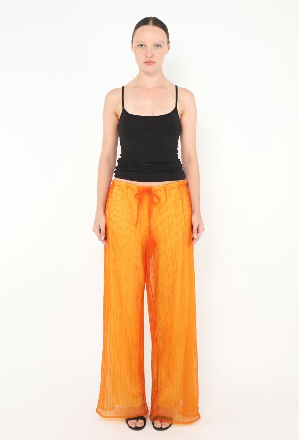 Etro Pleated Mesh Overlay Trousers - 2