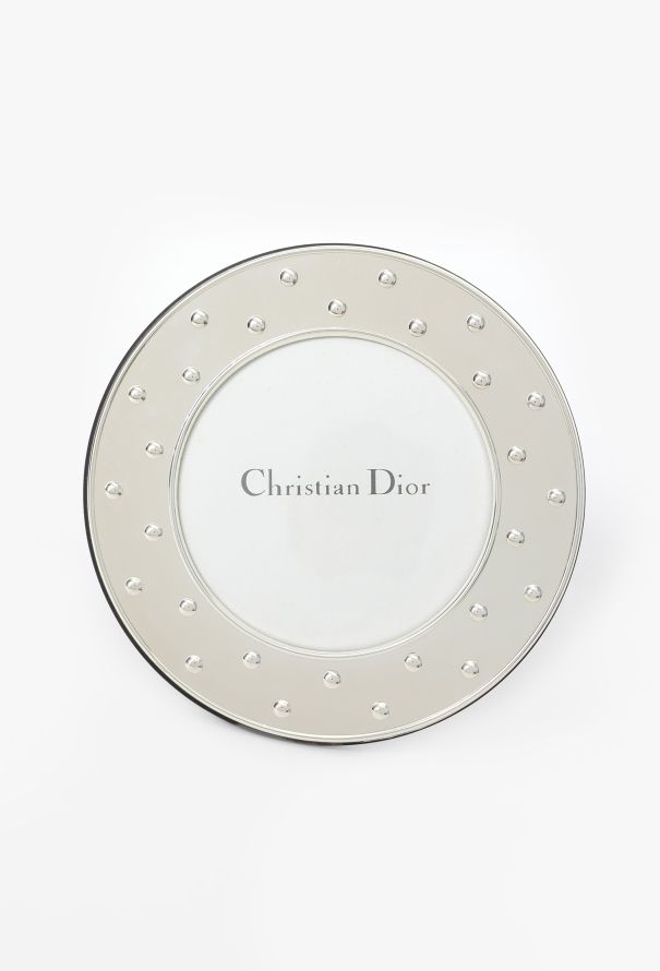 Dior Vintage Round Sterling Picture Frame - 1
