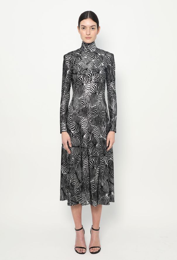 Paco Rabanne 2020 Metallic Velvet Dress - 1