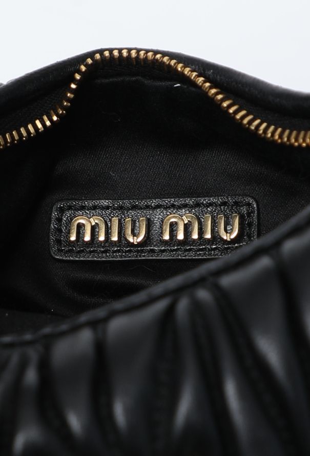 Miu Miu Mini Wander Quilted Hobo Bag - 13
