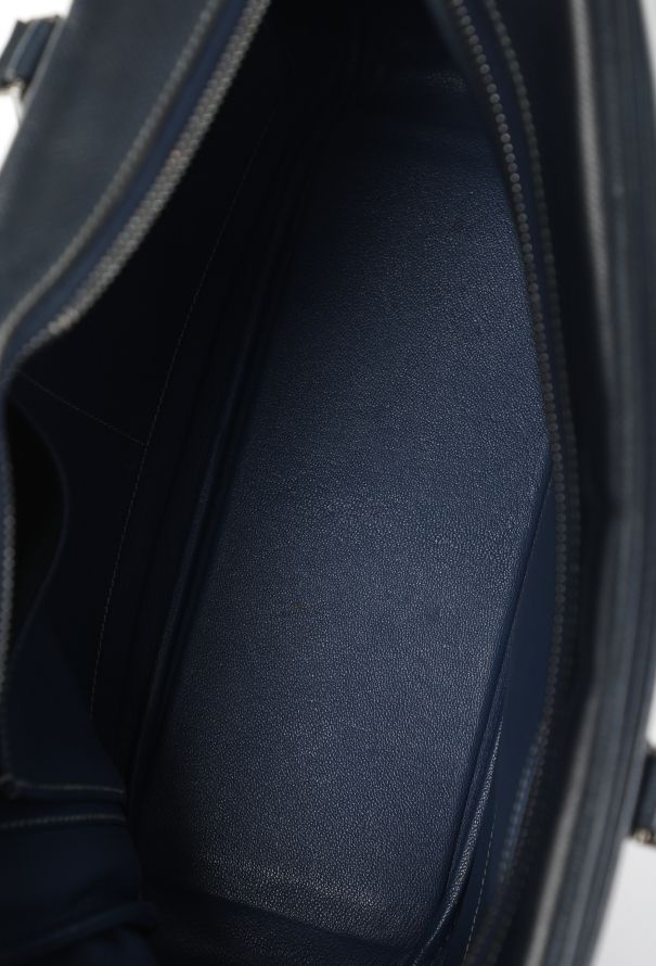 Hermès Bleu Marine Courchevel Plume 32 Bag - 12