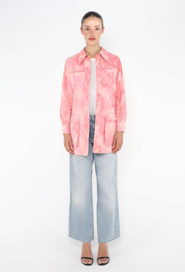 Saint Laurent HIGHLY COLLECTOR 1969 Tie-Dye Safari Jacket - 4
