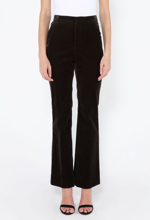 Loro Piana Gaby Velvet Flared Trousers, F/W 2024 - 3