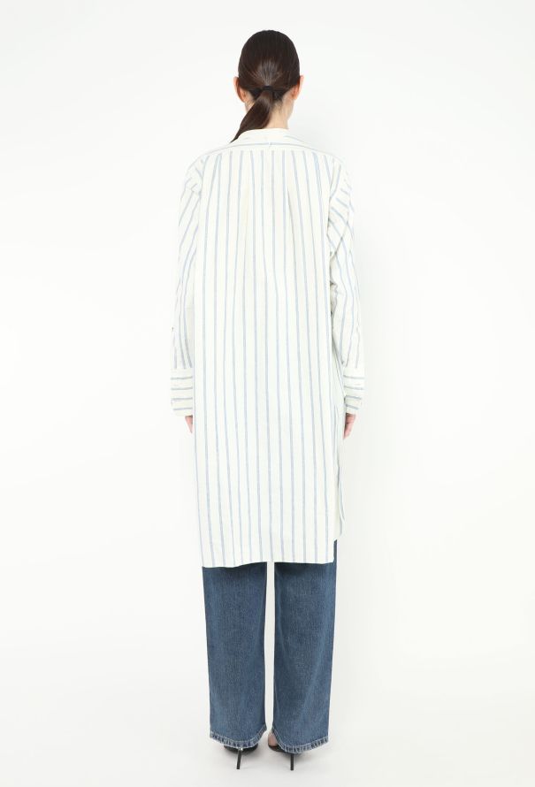 Oversized Striped Cotton Tunic - 6 Oversized Striped Cotton Tunic - 6