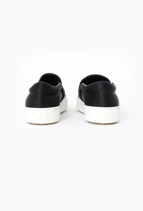 Céline 2014 Satin Slip-on Sneakers Black - 4 Céline 2014 Satin Slip-on Sneakers Black - 4