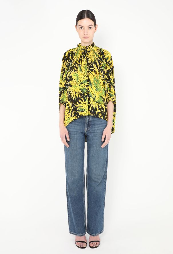 Balenciaga F/W 2020 Draped Floral Tunic - 3