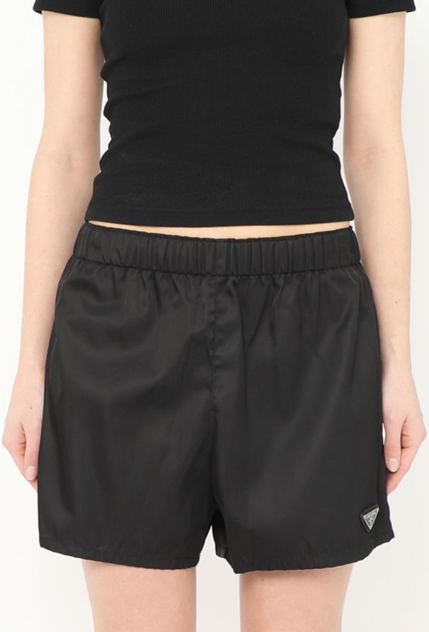 Prada 2019 Re-Nylon Logo Shorts - 1