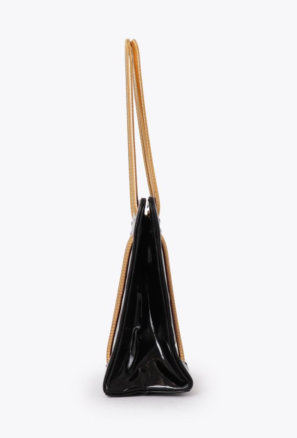 Saint Laurent '80 Black Vinyl Mini Bag - 3
