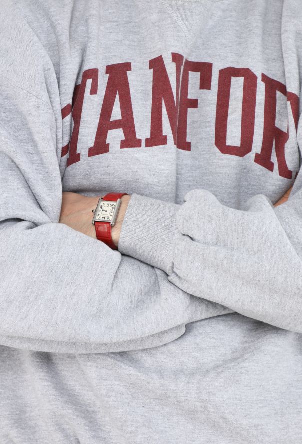 Cartier 18K White Gold Tank Louis GM Watch - 4