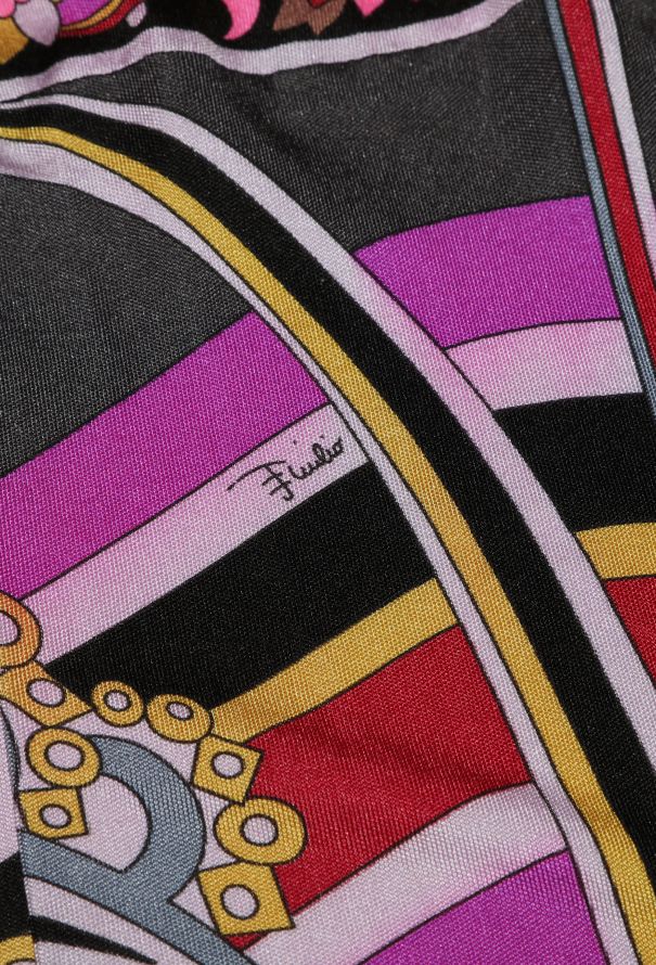 Emilio Pucci Graphic Maxi Halter Dress - 6