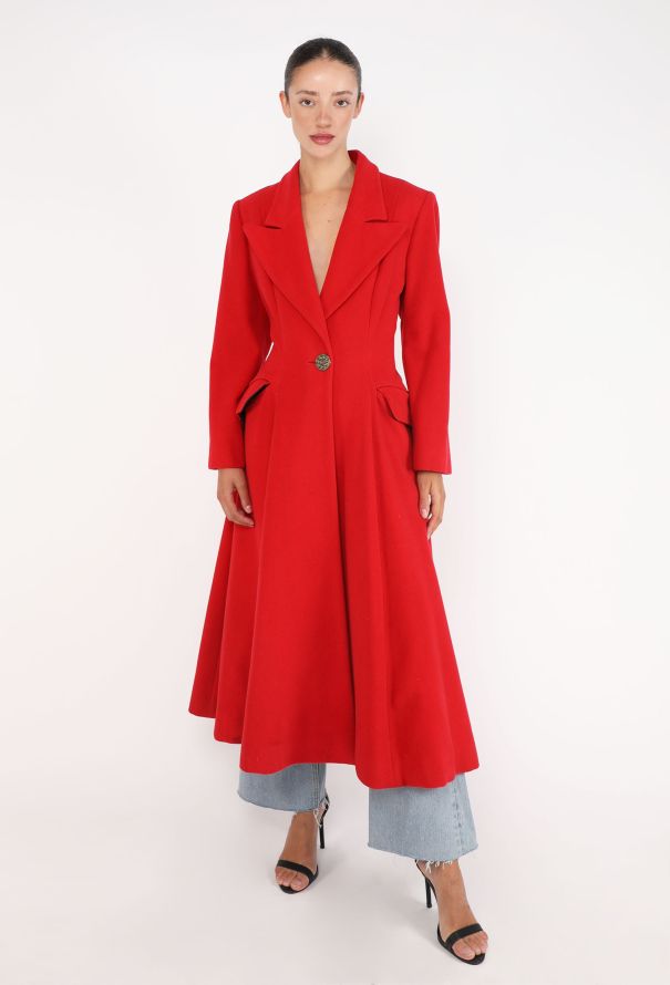 Moschino Flared Hourglass Coat, 1990s - 2