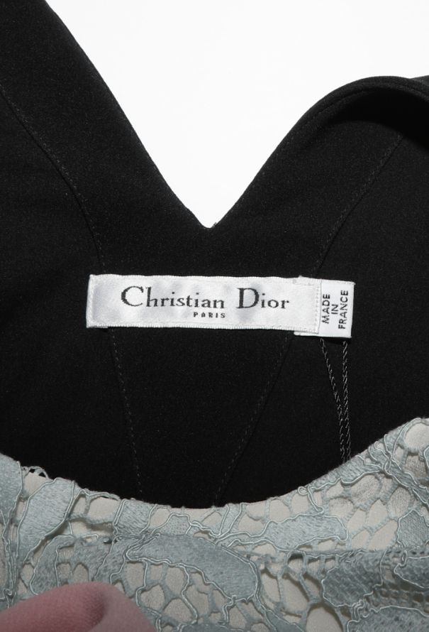 Dior Colorblock Lace Panel Dress, Resort 2014 - 7