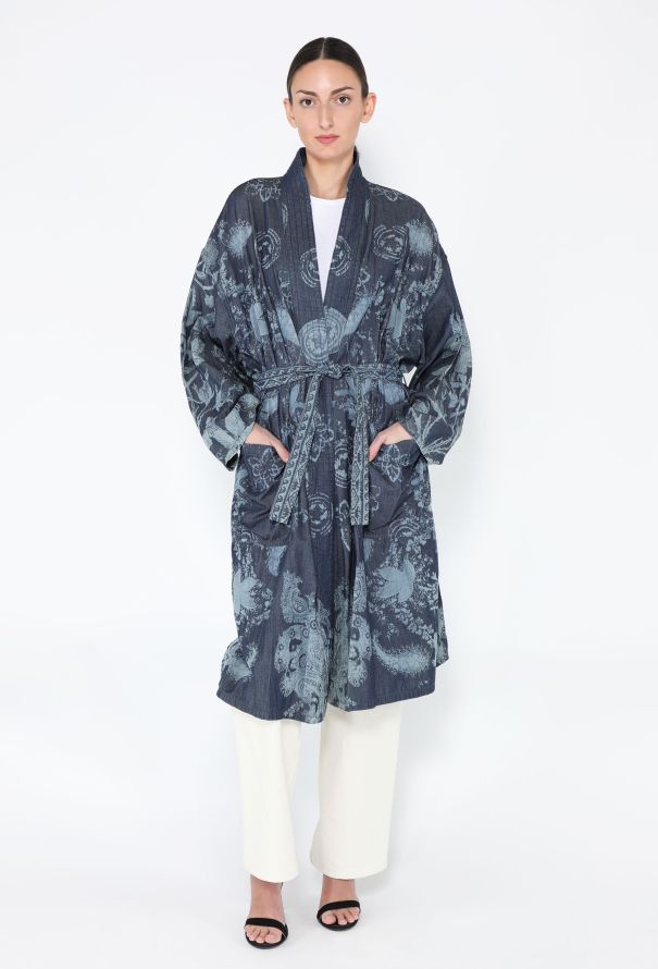 Dior S/S 2021 Palto Denim Kimono - 5