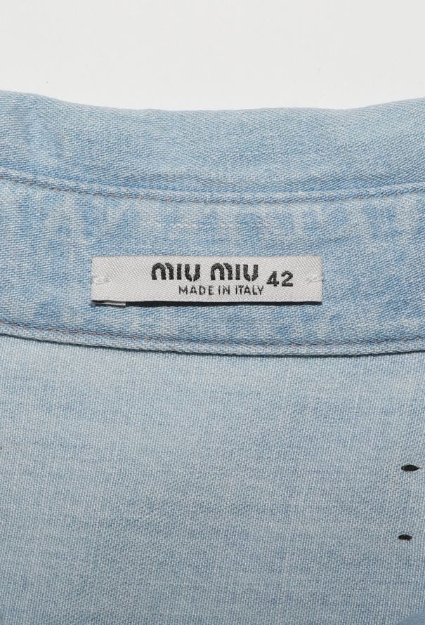 Miu Miu Denim Smock Maxi Dress - 6 Miu Miu Denim Smock Maxi Dress - 6