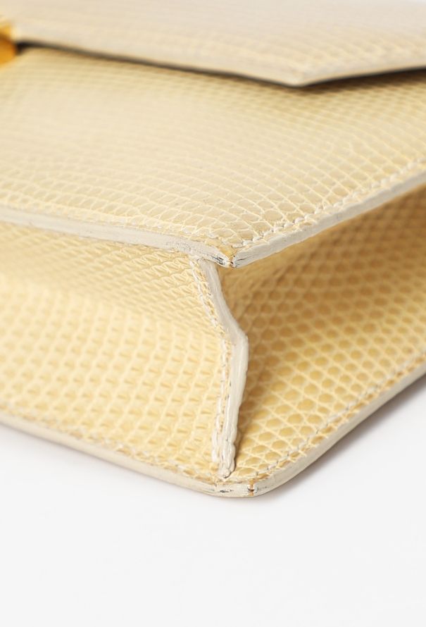 Hermès Rare 1997 Varanus Niloticus Cadenas Clutch - 7