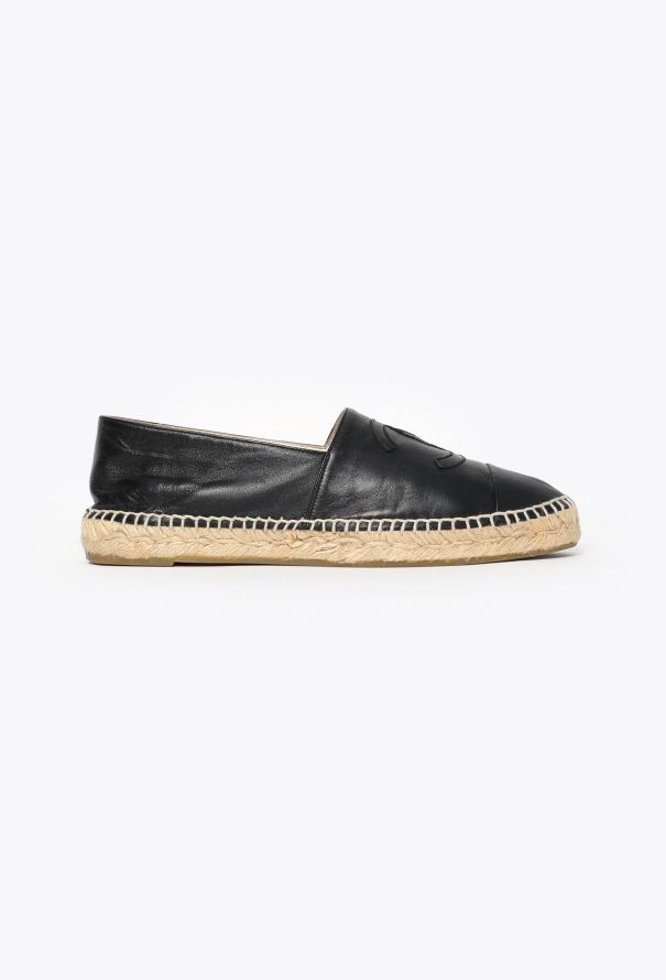 Chanel Leather 'CC' Espadrilles - 1