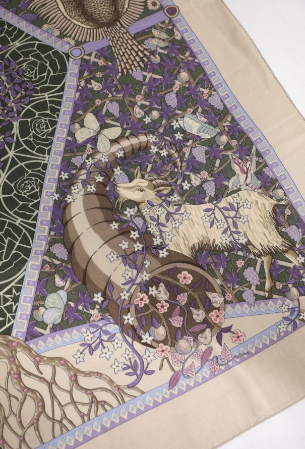 Hermès 'Axis Mundi' Cashmere Grand Carré 140cm - 4