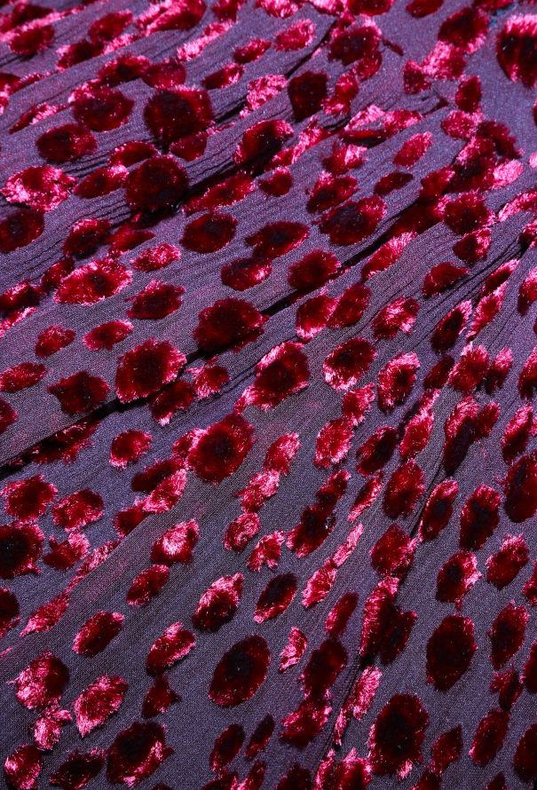 Saint Laurent Pre-Fall 2018 Devoré Gathered Dress - 8