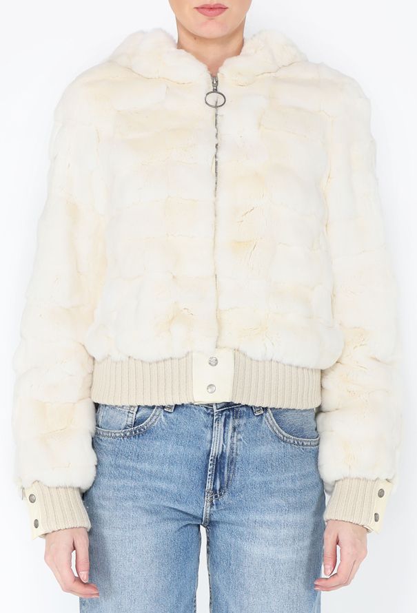 Louis Vuitton Rare F/W 2002 Rabbit Fur BomberJacket - 1