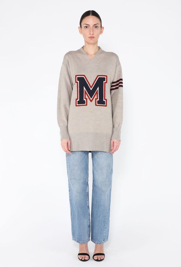 Maison Margiela 2015 Replica Distressed Collegiate Sweater - 3