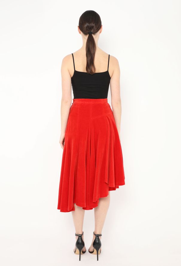 Comme des Garçons Rare 1988 Asymmetrical Velvet Skirt - 4 Comme des Garçons Rare 1988 Asymmetrical Velvet Skirt - 4