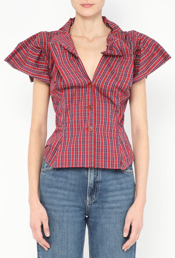 Vivienne Westwood 1995 Sculpted Checkered Top - 1