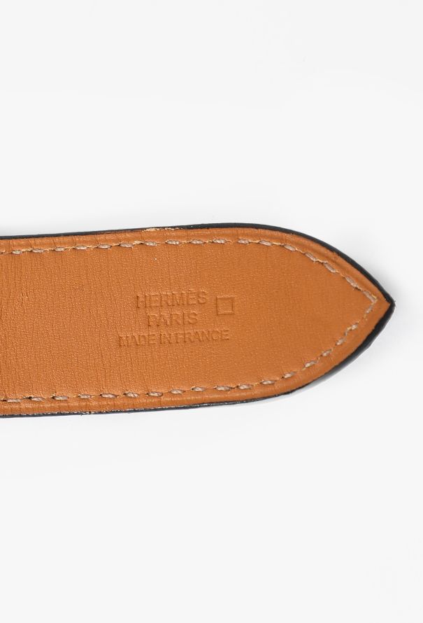 Hermès Alligator Etrivière Leather Bracelet, 2007 - 5