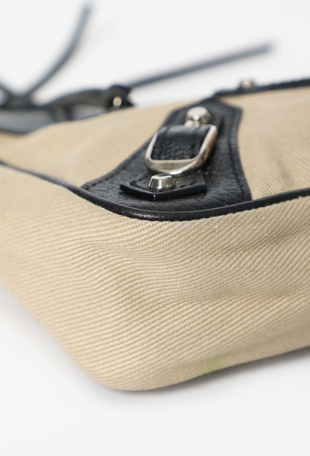 Balenciaga Early 2000s Canvas Motorcycle City Clutch - 8
