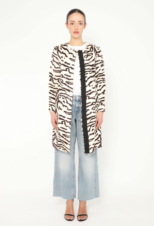 Fendi Early 2000s Pleated Ponyhair Coat - 4