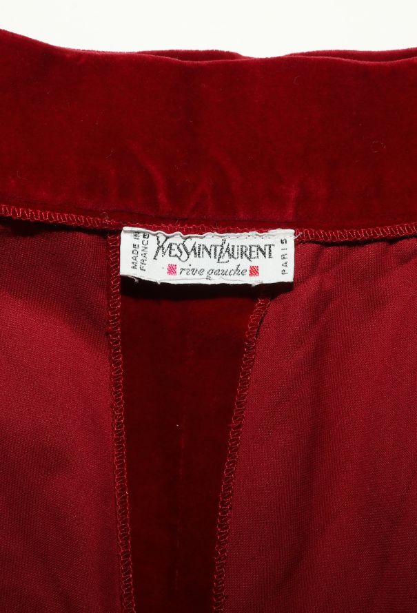 Saint Laurent F/W 1991 Pleated Velvet Culottes - 6 Saint Laurent F/W 1991 Pleated Velvet Culottes - 6