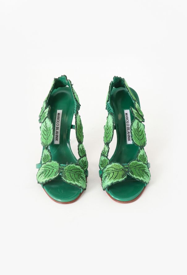 Manolo Blahnik Climatida Leaf Sandals - 3 Manolo Blahnik Climatida Leaf Sandals - 3