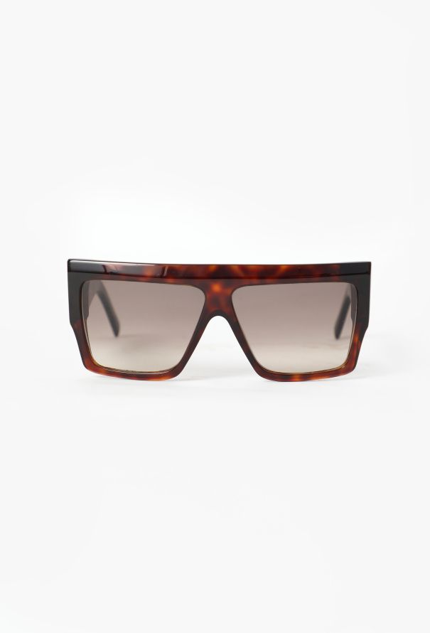 Céline Tortoiseshell Shield Sunglasses - 1