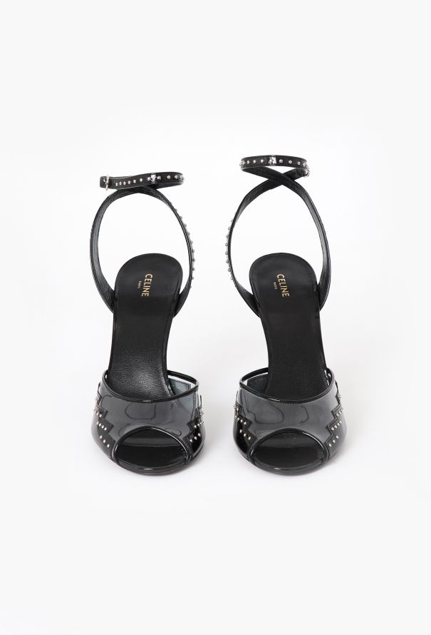Céline Patent Stud Trim Sandals - 3 Céline Patent Stud Trim Sandals - 3