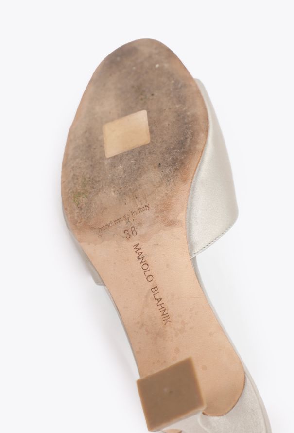 Manolo Blahnik Laalita Satin 50 Mule - 5