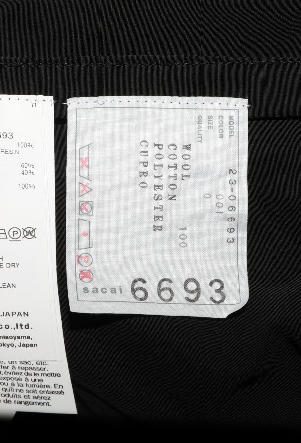 Sacai S/S 2023 Vinyl Leather Skirt - 6