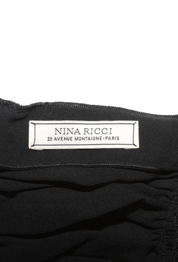 Nina Ricci Lace Trim Open-Back Gown - 6