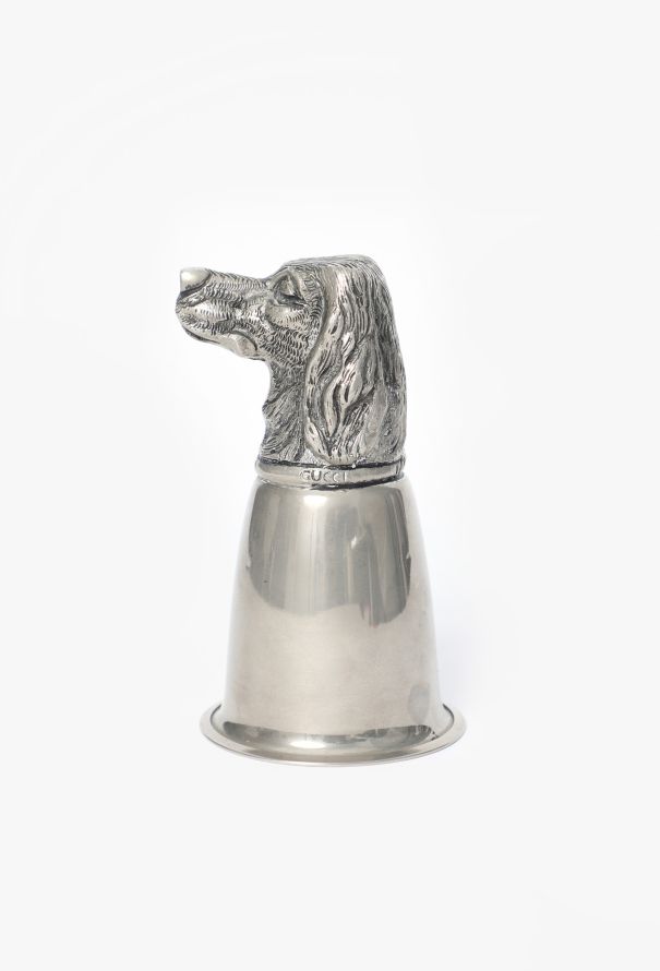 Gucci '70s Carved Dog Head Chalice - 1