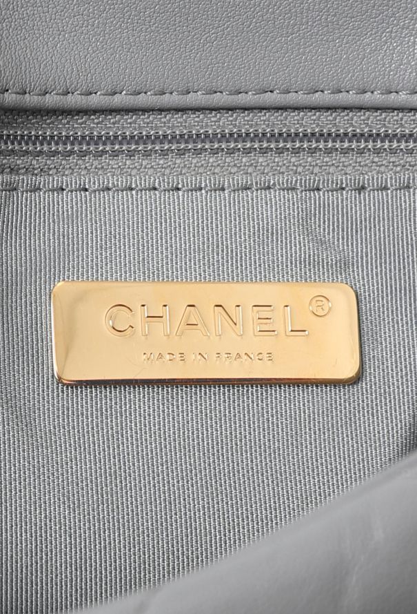 Chanel Grey 19 Medium Flap Bag - 11