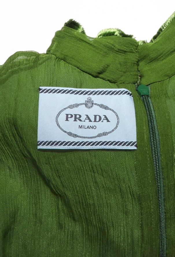 Prada Chevron Velvet Dress, S/S 2020 - 6