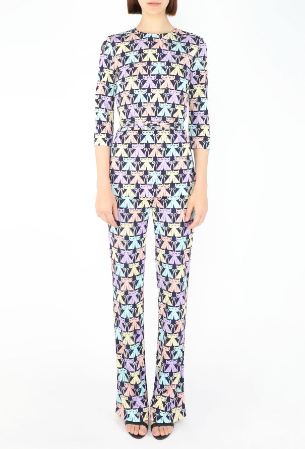 Miu Miu 2017 Belted Cat Print Ensemble - 4