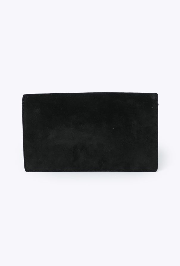 Hermès 1960s Black Suede Cordelière Clutch - 4