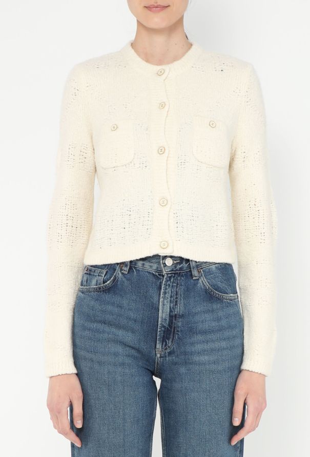 Chanel 2019 Open-Knit Cashmere Cardigan - 1
