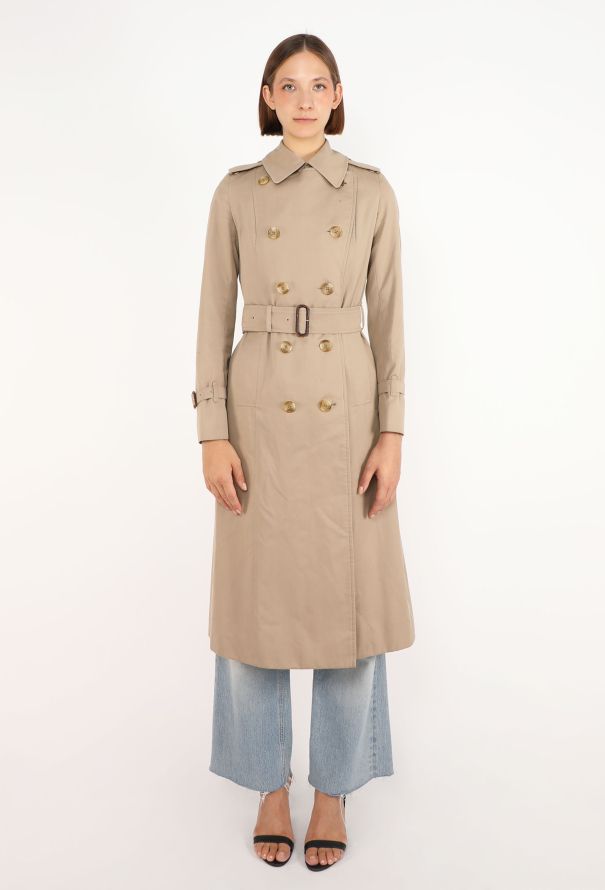 Burberry Vintage Gabardine Belted Trench - 4