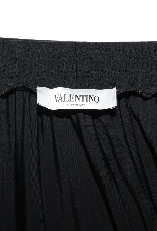 Valentino Pleated Lace Trim Skirt - 6