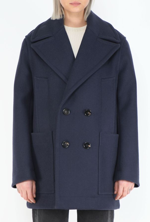 Bottega Veneta F/W 2022 Oversized Curved Peacoat - 3