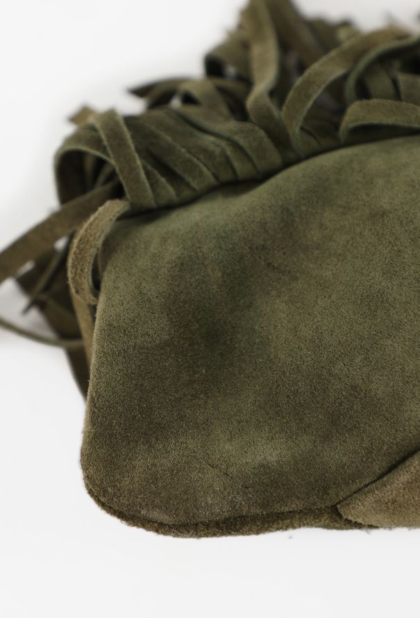 Valentino Suede Scarab Kiss-Lock Fringe Bag, S/S 2003 - 8
