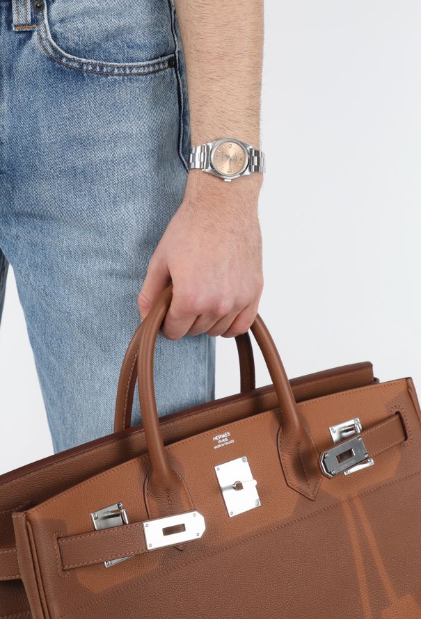 Rolex Air-King Salmon Dial & Stainless Steel Watch - 2